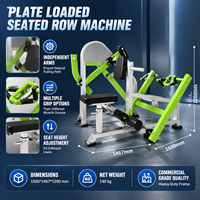 BN Multi-scene Seated Row Builder, Machine à tractions dorsales à charge libre, Équipement de renforcement dorsal pour salle de sport et centre de fitness communautaire