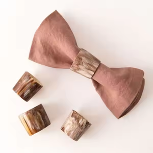 Rond de serviette élégant en corne naturelle, fabriqué à la main, décor de table rustique unique, parfait pour les mariages, les dîners et les vacances - Product Image 5