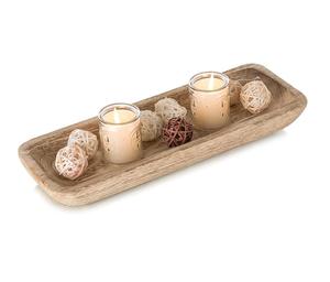 Bols à pâte en bois pour la décoration Bol à pâte en bois de style vintage pour la fabrication de bougies Bol à pâte de luxe fait à la main. - Product Image 6