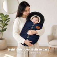 Couverture de poussette en fausse fourrure avec capuche, imperméable, pour poussette et landau, sac de pieds chaud d'hiver
