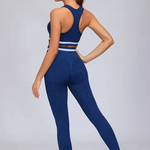 Ensemble de survêtement à glissière pour femmes de qualité supérieure combinaison de jogging deux pièces respirante pour fitness et yoga veste à glissière avec service OEM - Product Image 2