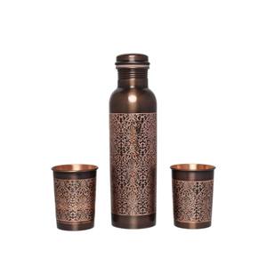 Super selling Copper <b>Water</b> Drinking <b>Bottle</b> Standard Quality <b>Water</b> <b>Bottle</b> for Home and Office Engraved Copper <b>Bottle</b> Best Sale - Product Image 6