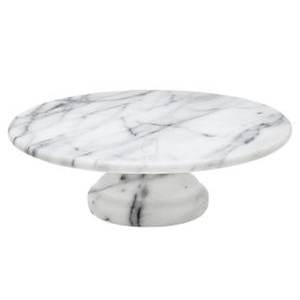 Planche à découper ronde en marbre blanc - Product Image 3