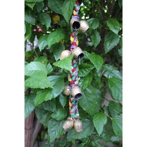 Handmade Multicolor Boho Theme 11-Bell Chimes Hanging String <b>Garden</b> Patio Decoration - Product Image 3