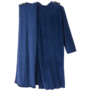 Unisex Open Back Hospital <b>Gown</b> <b>Jersey</b> 100% Cotton High Quality Easy Wear Snaps Closure Rehab Special Needs - Product Image 6