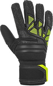 Guantes de portero de cuero de diseño personalizado naranja neón completo con agarre de látex material de goma de rendimiento de alta visibilidad marca SP - Product Image 6