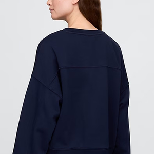 เสื้อสเวตเชิ้ตสำหรับผู้หญิง สำหรับใส่กลางแจ้ง ราคาถูกสำหรับผู้ซื้อจำนวนมาก ดีไซน์คุณภาพสูง พร้อมโลโก้แบบกำหนดเอง / ดีไซน์ไหล่ตก - Product Image 5