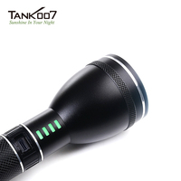 Linterna de Trabajo de Largo Alcance Impermeable Tank007 A602L, Linterna de Alta Potencia Recargable, Linterna de Autodefensa Geepas