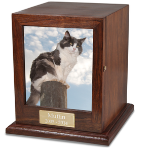 โกศรูปมนุษย์และสัตว์เลี้ยงที่สง่างามพร้อมจอแสดงรูปภาพด้วยไม้เนื้อแข็งดีไซน์สำหรับตกแต่งบ้านที่ระลึกจากเวียดนาม - Product Image 3