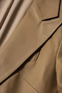 Chaqueta de talla grande de cuero PU para Primavera/otoño, ropa de calle para mujer, chaqueta de cuero de motorista ajustada, abrigo para mujer - Product Image 5