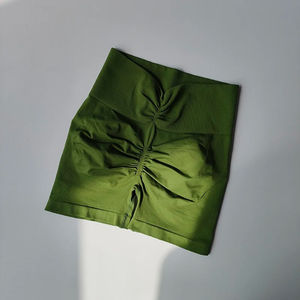 Pantalones cortos de gimnasio para mujer de cintura alta personalizados de alta calidad colores poliéster transpirable Atlético Yoga y motorista botín pantalones cortos para correr - Product Image 2