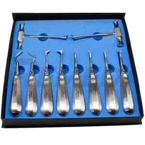 Ensemble d'ascenseurs dentaires de 10 pièces avec emballage de boîte spéciale Kit d'ascenseurs radiculaires Équipement dentaire CE Ensemble d'ascenseurs dentaires - Product Image 3