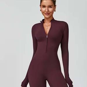 High Stretch Workout Jumpsuit Tights Women Active Wear One Piece <b>Bodysuit</b> Sports Jumpsuit Sets for Women Compression Jumpsuit - Product Image 6