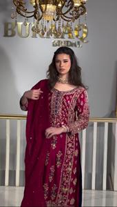Salwar Kameez pakistanaise de luxe robe de mariage et de soirée avec broderie à la main et design élégant au meilleur prix - Product Image 3