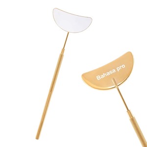 Plasma Gold <b>Eyelash</b> Extension Mirror Makeup Tool Inspection Lash Mirror Stainless Steel Lash Extension Mirror by Bahasa Pro - Product Image 1