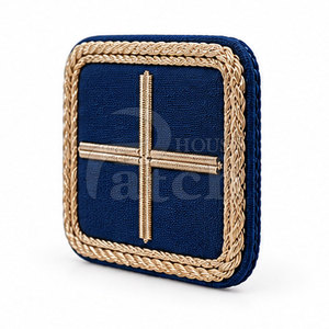 Élégant badge en fil métallique, broderie artisanale, patch décoratif personnalisé à coudre pour chapeaux, vêtements et artisanat - Product Image 4
