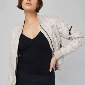 Chaqueta Bomber Deportiva de Lona para Hombre, Diseño Nuevo, Venta al Por Mayor, Personalizable, 100% Algodón Blanco, Transpirable, Cuello Alto, Invierno - Product Image 1