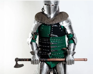 Traje de Caballero Templario de Alta Calidad con Forro Interior Moderno y Soporte de Madera, el Más Vendido del 2024 |   Caballeros Cruzados - Product Image 1