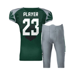 Uniforme de Fútbol Americano Personalizado al por Mayor, Ropa Deportiva para Adultos, Impresión Digital Cosida, Manga Corta, 100% Poliéster, Conjunto de Uniforme para Equipo - Product Image 2
