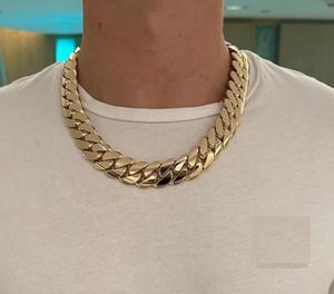 Chaîne à maillons cubain 22MM VVS1 Moissanite avec en argent sterling 925 Pass The Diamond Tester - Product Image 6