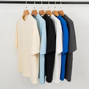 Haute qualité coton lourd surdimensionné hommes t-shirts Fitness à manches courtes marque personnalisée Logo imprimé broderie graphique T-Shirts - Product Image 2