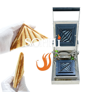 Sử dụng thương mại bánh sandwich Burger các nhà sản xuất cho doanh nghiệp nhỏ ý tưởng nướng bánh mỳ vỏ bánh sandwich máy công nghiệp vuông Waffle máy - Product Image 2