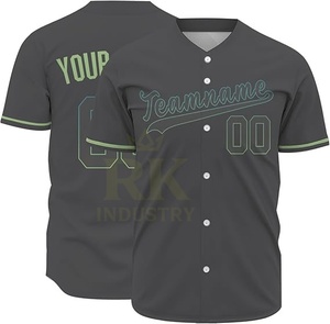 Camiseta de Béisbol 2025-26 al por Mayor, Transpirable, Personalizable para Equipos Nacionales, 100% Poliéster, Unisex, Servicio OEM, Gran Venta - Product Image 1