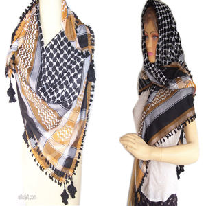 Arafat <b>Scarf</b>/shemagh/yashmagh Keffiyeh Arab <b>Scarf</b> Cute Knitted <b>Scarf</b> Stripe Knitted <b>Scarf</b> - Product Image 3