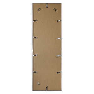 Cadre photo et poster moderne argenté 30,5 x 91,5 cm Décoration intérieure en alliage métallique et plastique Formats A2 A4 16x20 - Product Image 1