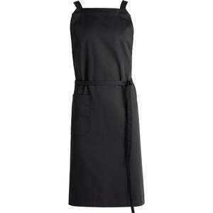 Delantal sin mangas cruzado bordado con logotipo personalizado con bolsillo Delantal de trabajo con babero cruzado de algodón duradero Premium para chefs - Product Image 1