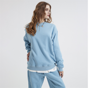 เสื้อสเวตเชิ้ตพิมพ์ลายตามสั่ง คุณภาพสูง สำหรับทุกเพศ ผ้าโพลีเอสเตอร์/คอตตอนเนื้อหนา สำหรับฤดูหนาว ทรงโอเวอร์ไซส์ คอกลม ผ้าฟลีซ เสื้อฮู้ดดี้แบบเรียบง่ายสำหรับผู้ชาย - Product Image 5