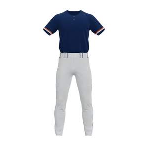 ชุดเครื่องแบบนักเรียนเบสบอลแห้งเร็วทำจากโพลีเอสเตอร์น้ำหนักเบาใส่ได้ตามต้องการใส่แข่งขันดีไซน์โลโก้ได้ตามต้องการ - Product Image 2