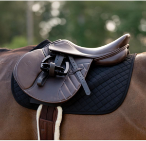 Custom Horse Saddle Pad Purple Quilted | English Riding Saddle Cloth | Wholesale <b>Equestrian</b> Equipment Supplier - Product Image 4
