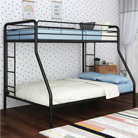 Lit double en métal robuste et portable moderne pour appartements, hôtels, chambres à coucher, villas
