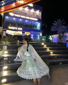 NUEVO VESTIDO DE FIESTA VESTIDO DE RED PESADO SUAVE CON TRABAJO DUPATTA - Product Image 5