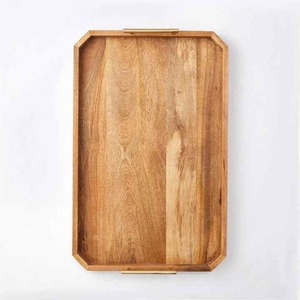 <b>Rustic</b> <b>Wooden</b> Serving Tray Handmade Elegant and Sturdy by Crescent Crafts - Product Image 3