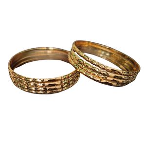 Bracelets de vente d'usine avec bracelets à la mode de forme ronde plaqués or 22CT à vendre par les exportateurs indiens - Product Image 1