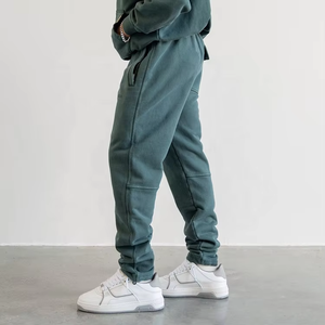 Chándales de correr acampanados de algodón de invierno para hombre más vendidos, nuevo estilo, chándal con capucha, Joggers, ropa de calle, conjunto de Sudadera con capucha sólida - Product Image 4