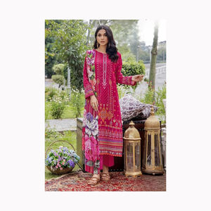 Elegante vestido musulmán pakistaní para mujer, vestidos de invierno personalizados para mujer, Algodón ligero, Salwar Kameez, India, Pakistán - Product Image 3