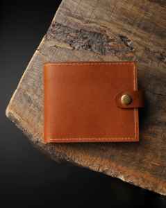 Premium Custom Made Genuine <b>Leather</b> Open Foldable Bi-Fold <b>Wallet</b> RFID Blocking Slim Design for <b>Men</b> Model BFW-0112 - Product Image 3