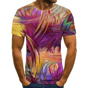 Camiseta gráfica tridimensional, camisetas informales con entramado, camiseta 3D para hombre, camiseta de verano, camiseta Oneck para hombre, ropa de calle de talla grande 2025 - Product Image 5