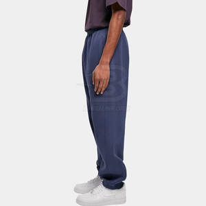 Pantalons de survêtement baggy décontractés pour hommes de qualité supérieure fabriqués sur mesure à partir de coton motif droit disponible en ligne à la vente - Product Image 4