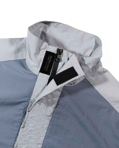 Chándal cortavientos de nailon con logotipo personalizado, conjunto de ropa de calle y ropa deportiva para hombre, chándal de gran tamaño con cremalleras de dos piezas cortavientos - Product Image 4