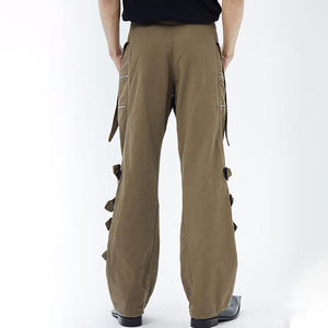 Pantalon cargo pour hommes OEM personnalisé 100% coton 310g Pantalon utilitaire décontracté avec bretelles Pantalon cargo personnalisé pour hommes - Product Image 3