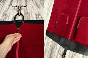 Portador de trajes de cuero personalizado, bolsa de ropa de viaje de primera calidad, regalo personalizado para padrinos de boda, graduación nocturna, 2017 - Product Image 5