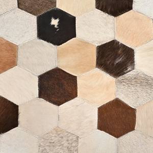 Tapis en cuir fait main de tapis de patchwork de peau de vache naturelle pour le salon - Product Image 3