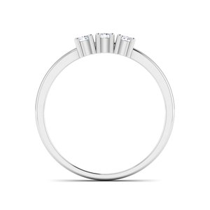 Classic 925 Sterling <b>Silver</b> Women's Wedding <b>Ring</b> New High Fashion Lab Grown Diamond Engagement Jewelry IGI Channel Anniversary - Product Image 2