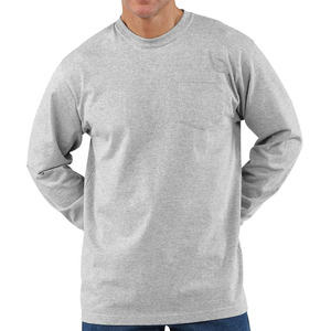Simplified Style Mens <b>Long</b> Sleeve Pocket <b>TShirt</b> with Soft Breathable Fabric and a Relaxed Fit for Routine Casual Daily Outfits - Product Image 3