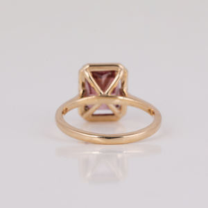 Luxe 10KT Or Radiant Cut Halo Lab Grown Diamant IGI Certifié Bague de Fiançailles Classique pour les Occasions Spéciales Mariage - Product Image 5