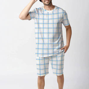 Latest Fashionable Men's Summer <b>Twin</b> <b>Set</b> Lightweight Breathable Casual Two Piece T Shirt and Shorts <b>Set</b> - Product Image 1